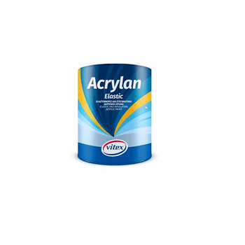 Vopsea acrilica elastomerica de impermeabilizare vitex acrylan elastic, alb, 10 l