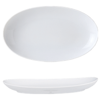 Gural pera platou oval din portelan 25x15cm