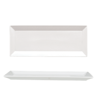 Gural merid platou dreptunghiular adanc din portelan 34x18cm