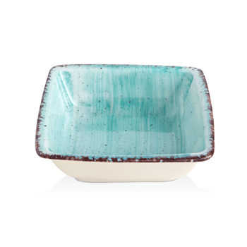 Gural turquoise bol patrat 15x15cm 360ml