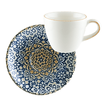 Ceasca cafea 80ml cu farfurioara 12cm bonna alhambra