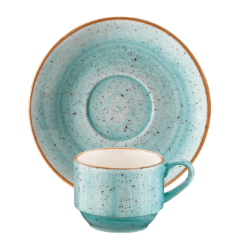 Set ceasca cu farfurioara pentru cafea bonna aqua 80ml