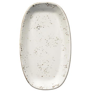 Farfurie ovala din portelan bonna grain 19x11cm