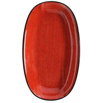 Farfurie ovala din portelan bonna passion 19x11cm