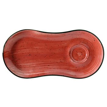 Farfurie aperitiv din portelan bonna passion 25x12cm