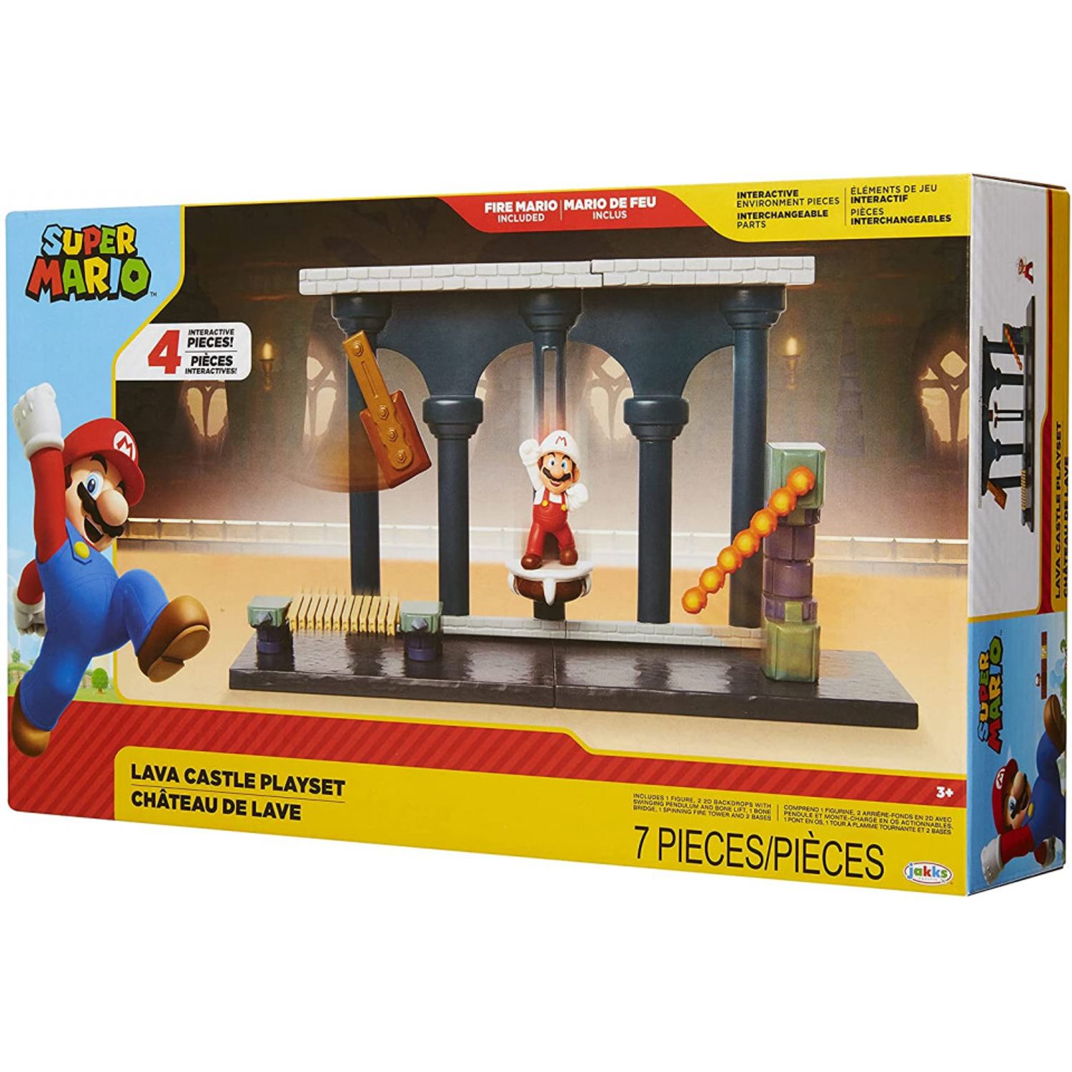Set de joaca Lava Castle Super Mario Nintendo fotografia produsului