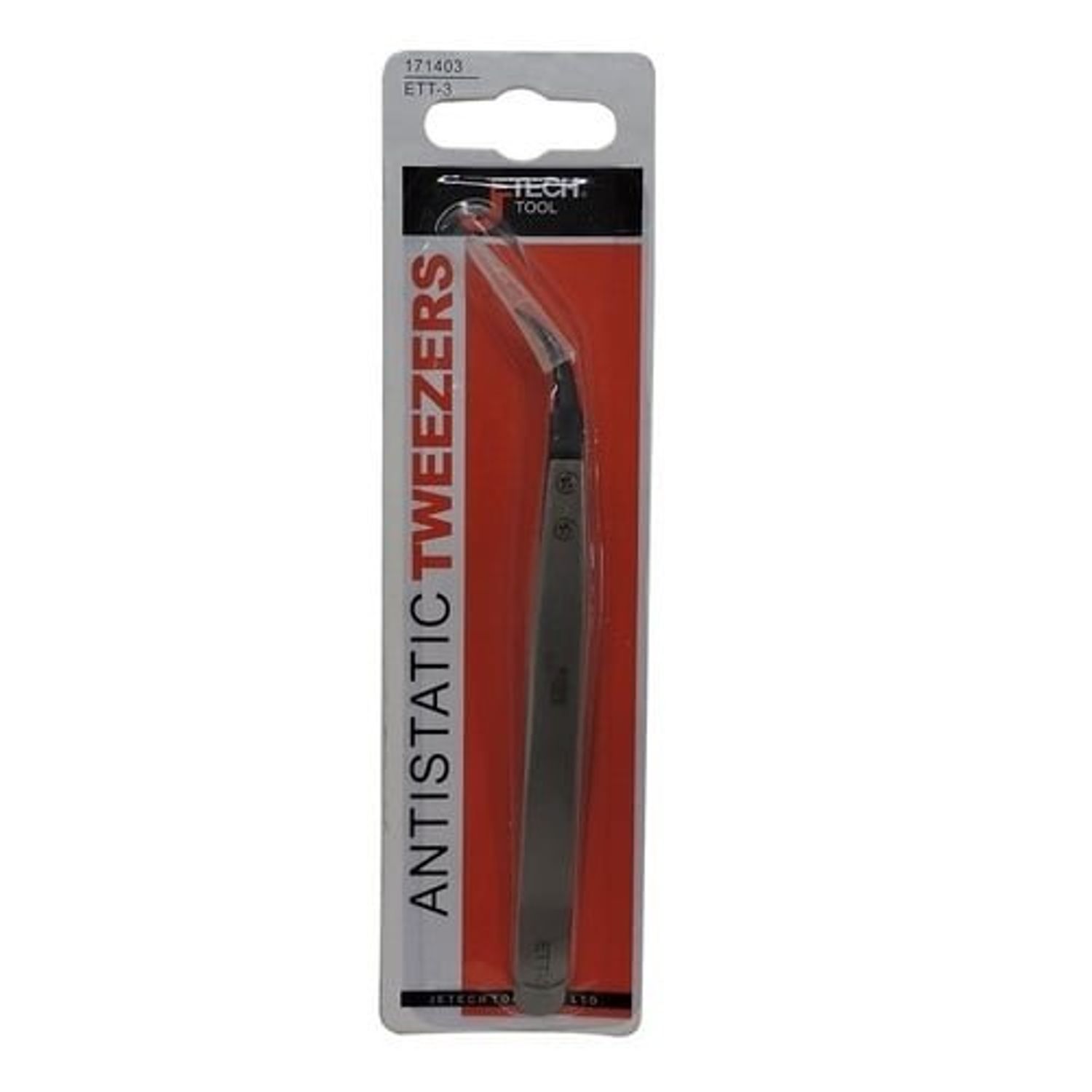 Penseta antistatica cu varf indoit JETECH JeETT-3, 130 mm fotografia produsului View 2 L