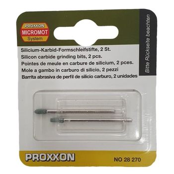 Set biaxuri din carbura de siliciu de forma cilindrica micromot proxxon prxn28270, o2.5 mm, 2 piese