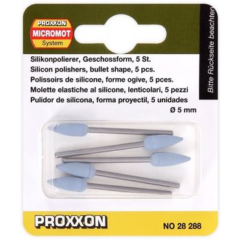Set biaxuri din silicon de forma conica micromot proxxon prxn28288, o5 mm, 5 bucati