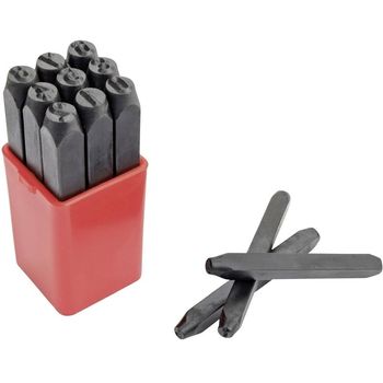 Set poansoane de marcat cifre mannesmann m243-z-3, 3 mm, 9 piese