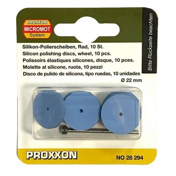 Set discuri abrazive pentru metal, slefuire fina proxxon prxn28294, o22 mm, 11 piese
