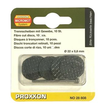Set discuri din oxid de aluminiu, taiere lemn, inox, plastic proxxon prxn28808, o22 mm, 11 piese