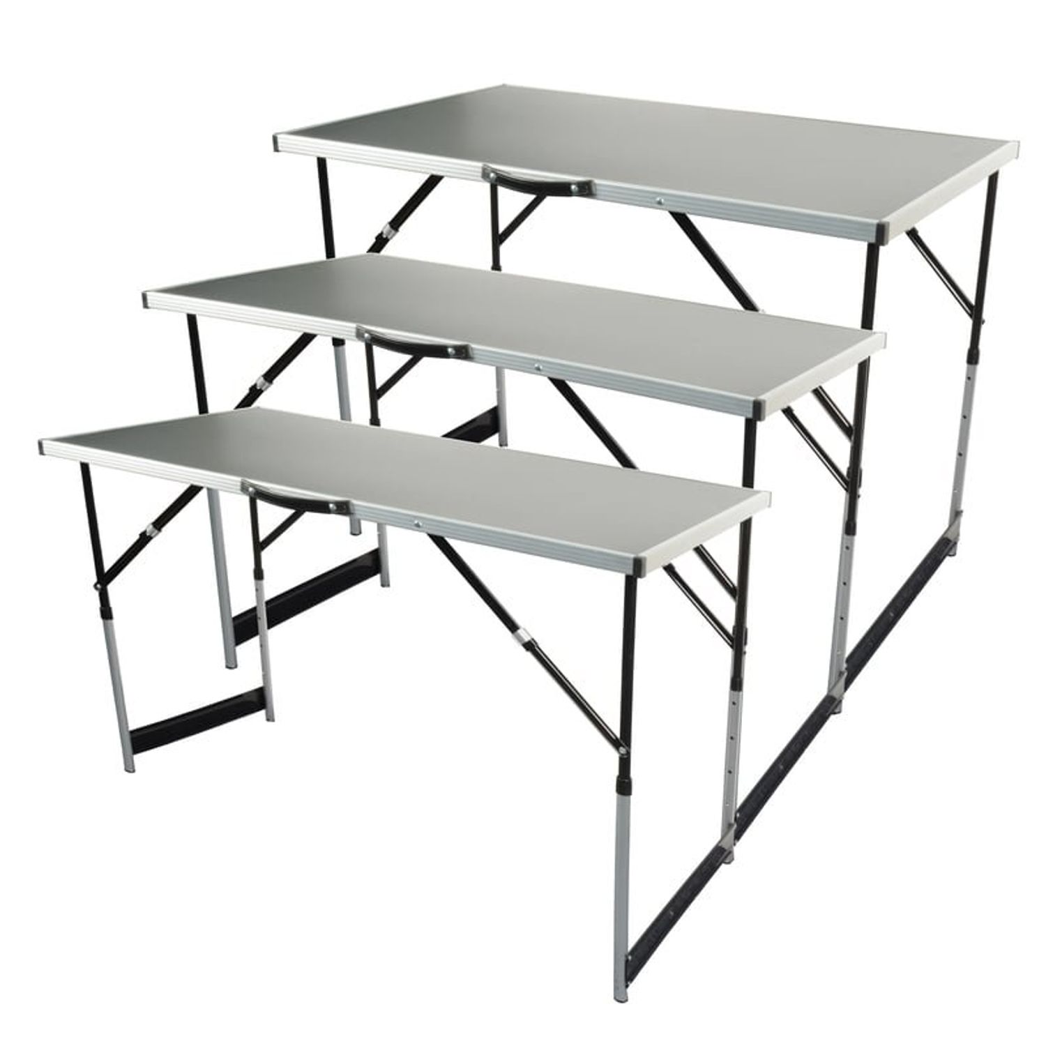 Set mese de lucru extensibile Mannesmann M70113, 1000x600x940 mm fotografia produsului