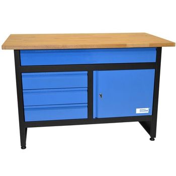 Banc de lucru cu spatii de depozitare GW 3 1 Guede GUDE40471, 300 Kg