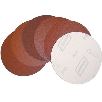Set discuri abrazive velcro pentru gbts 1100 guede gude38359, o230 mm, k 120, 5 bucati