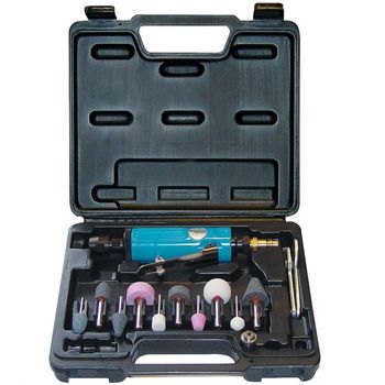 Polizor pneumatic guede gude40032, 1 4 , 22000 rpm, set 15 piese