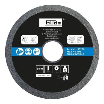 Disc abraziv pentru sistem de ascutire GNS 250 VS Guede GUDE55230, O250x12x50 mm, granulatie K220 elefant.ro