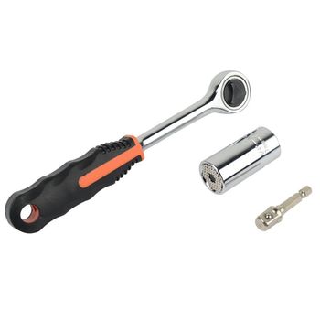 Set antrenor cu clichet si capat de tubulara 1 4 mannesmann m00190, o7-19 mm, 3 piese