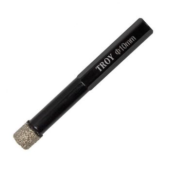 Carota diamantata pentru granit, gresie, marmura si portelan troy t27423, o10 mm
