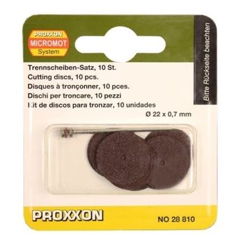 Set discuri din corindon, taiere lemn, metal, plastic proxxon prxn28810, o22 mm, 11 piese
