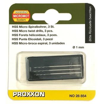 Set burghie hss pentru metal, plastic si lemn proxxon prxn28854, o1 mm, 3 bucati