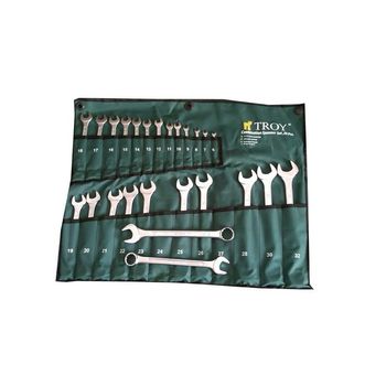 Set chei combinate troy t21525, o6-32 mm, 25 piese