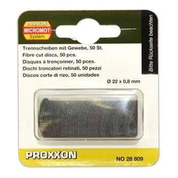 Set discuri din oxid de aluminiu, taiere lemn, inox, plastic proxxon prxn28809, o22 mm, 50 bucati
