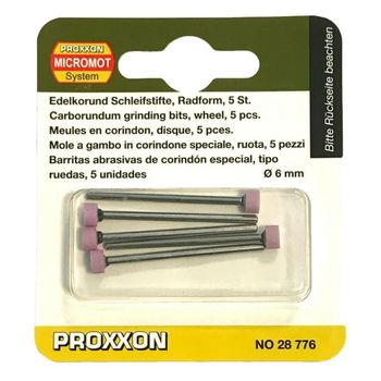 Set biaxuri din corindon in forma de disc micromot proxxon prxn28776, o6 mm, 5 bucati