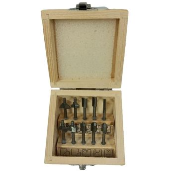 Set freze pentru lemn micromot proxxon prxn29020, o3.2 mm, 10 piese