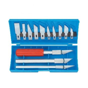 Set de cuttere tip hobby mannesmann m692-16, 16 piese