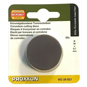 Set discuri din corindon, taiere lemn, metal, plastic proxxon prxn28821, o38 mm, 25 bucati