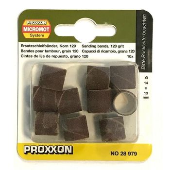 Set cilindri de slefuire proxxon prxn28979, o14 mm, granulatie k120, 10 bucati