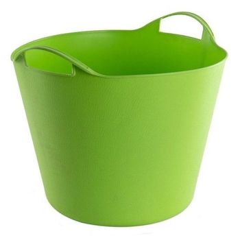 Cos de rufe flexibil cu manere dema dema15140, 25 l, verde
