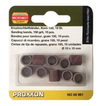Set cilindri de slefuire proxxon prxn28981, o10 mm, granulatie k150, 10 bucati