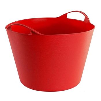 Cos de rufe flexibil cu manere dema dema15143, 25 l, rosu