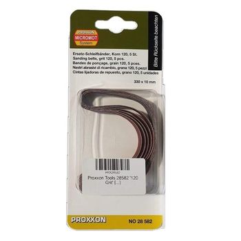 Set benzi de slefuire pentru bs e si bs a micromot proxxon prxn28582, 330x10 mm, granulatie 120, 5 bucati