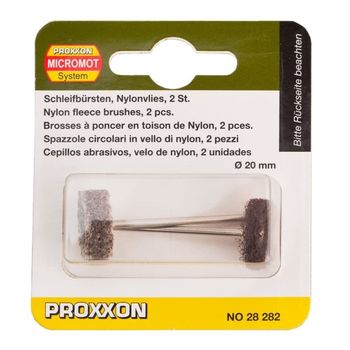 Set perii din nylon, slefuire metal proxxon prxn28282, o20 mm, 2 bucati