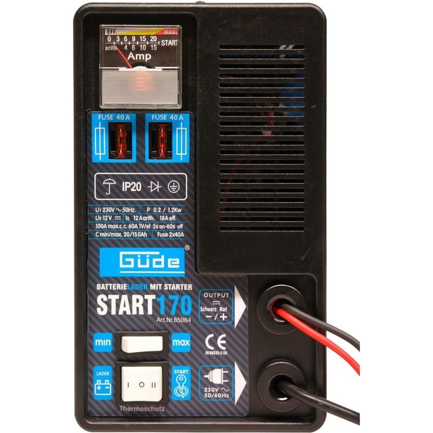 Redresor auto Guede GUDE85064, 12 V, 300-2000 W fotografia produsului View 4 L