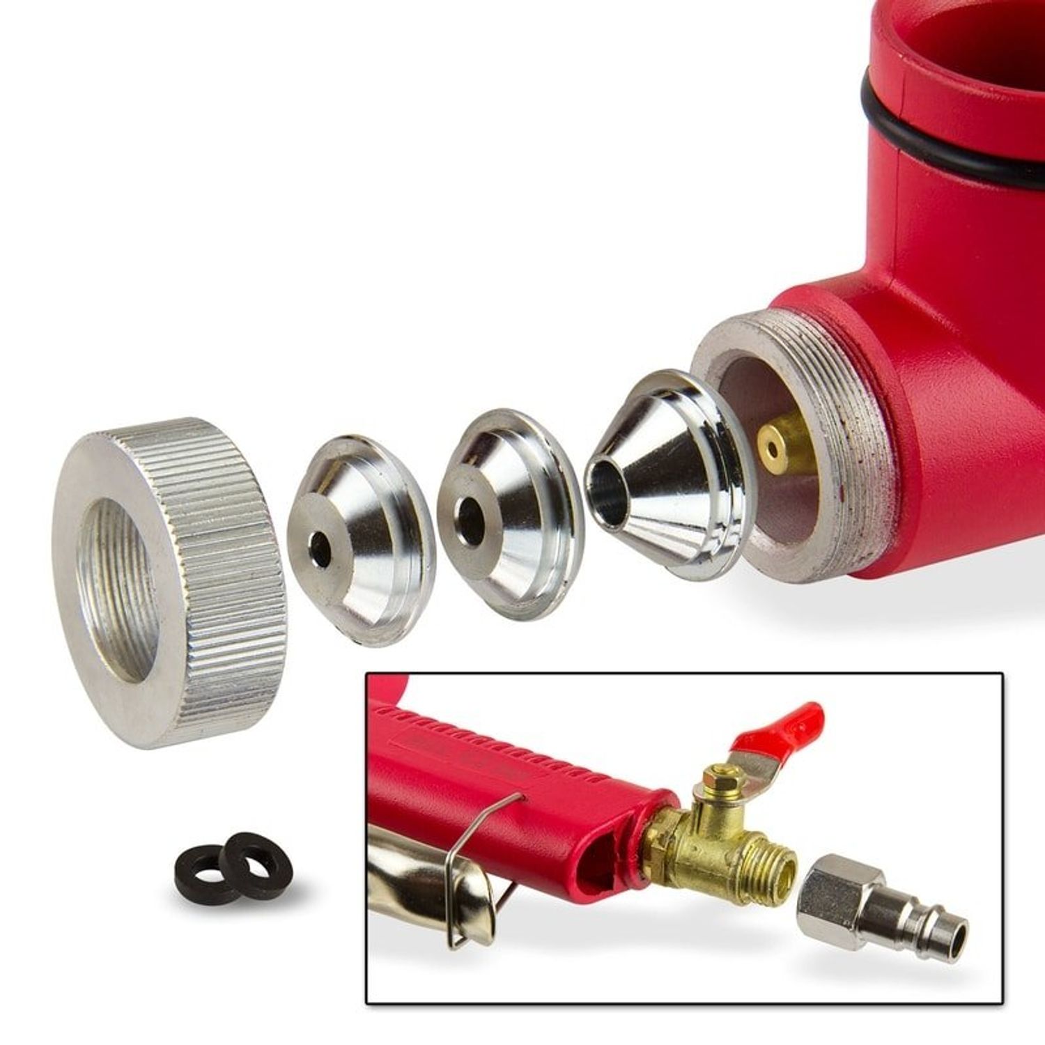 Pistol cu aer comprimat cu duze pentru diferite materiale DWS 7500 Dema DEMA24602 fotografia produsului View 4 L