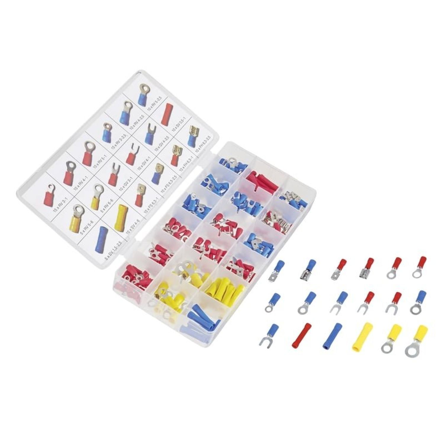 Set conectori si terminale pentru cabluri electrice Mannesmann M208-2, 175 piese fotografia produsului View 2 L
