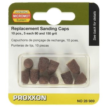 Set cilindri conici de slefuire proxxon prxn28989, o9 mm, granulatie k80-k150, 10 bucati