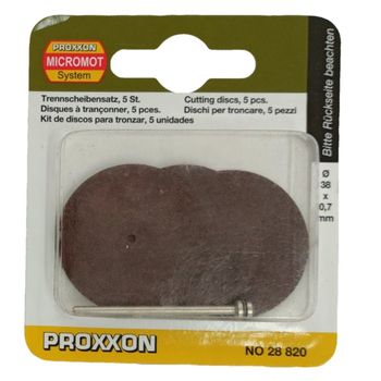 Set discuri din corindon, taiere lemn, metal, plastic proxxon prxn28820, o38 mm, 6 piese