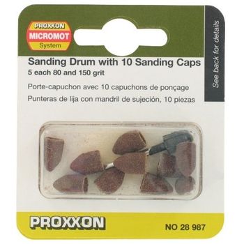Set cilindri conici de slefuire proxxon prxn28987, o9 mm, granulatie k120, 11 piese