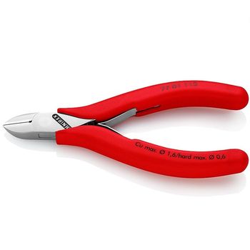Cleste de electronist cu taiere diagonala knipex kni7701115, 115 mm