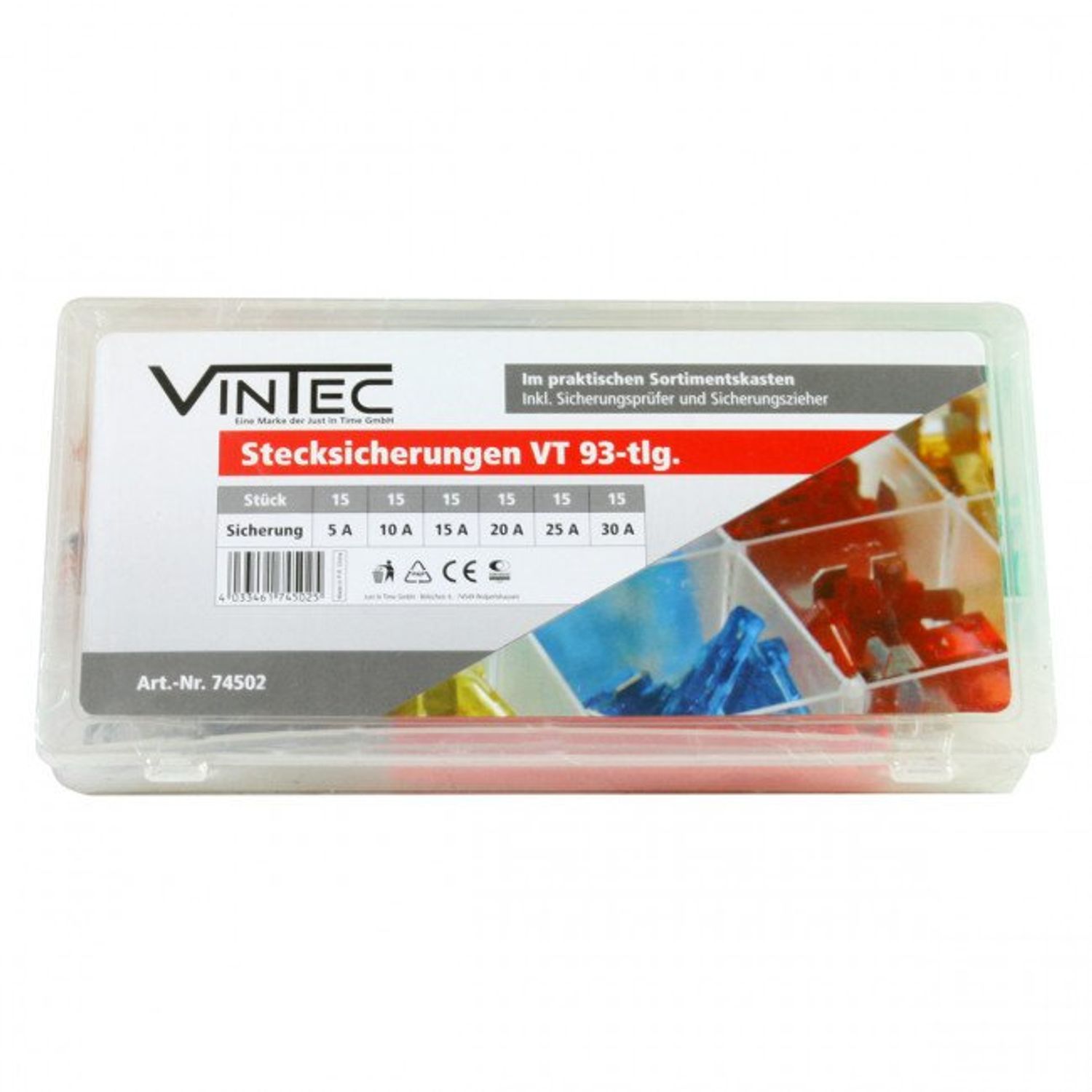 Set sigurante auto plate Vintec VNTC74502, 93 piese fotografia produsului