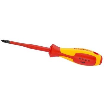 Surubelnita profesionala izolata cu cap cruce knipex kni982402sl, ph2, 212 mm