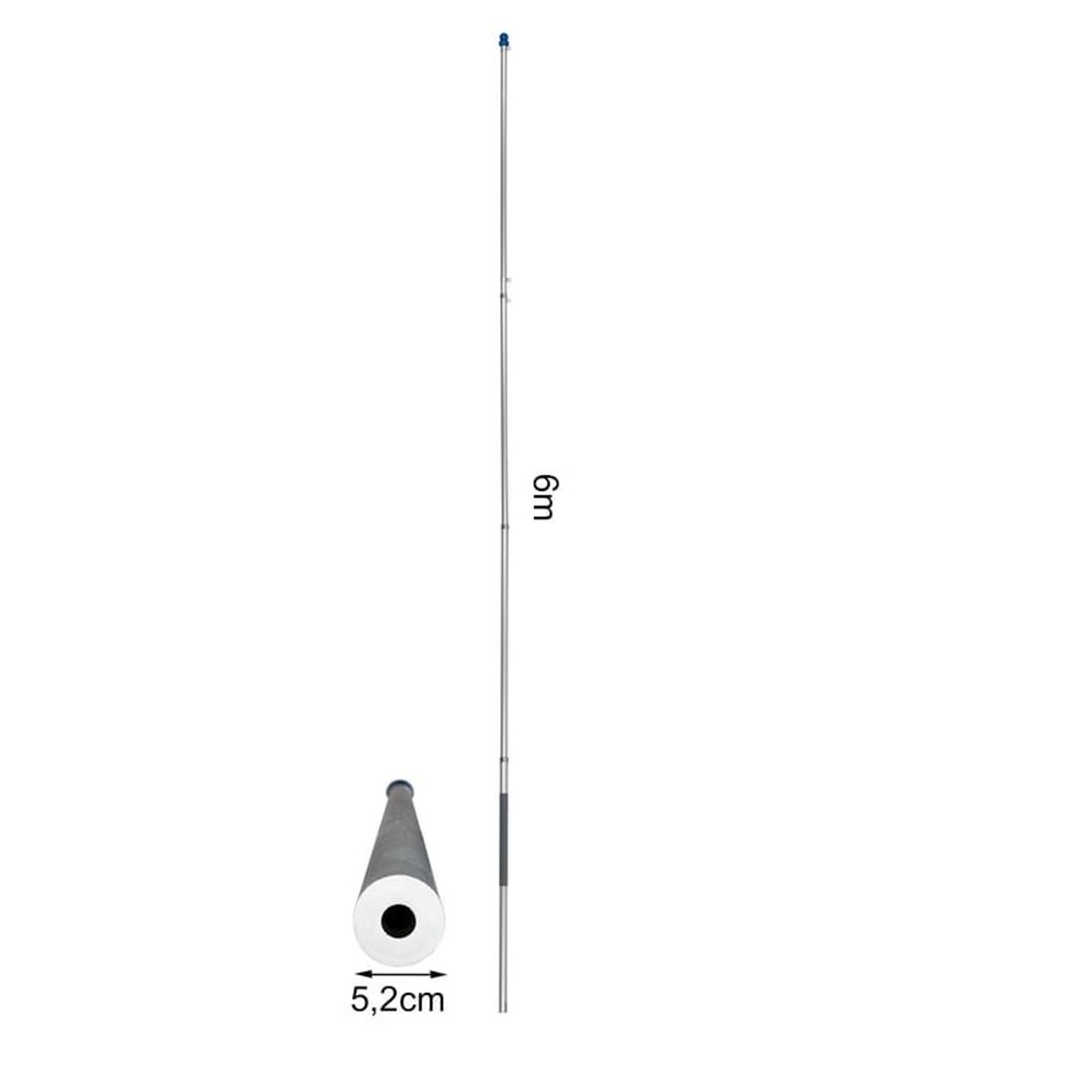 Stalp telescopic pentru steag Grafner HEU20554, 6.3 m fotografia produsului View 2 L