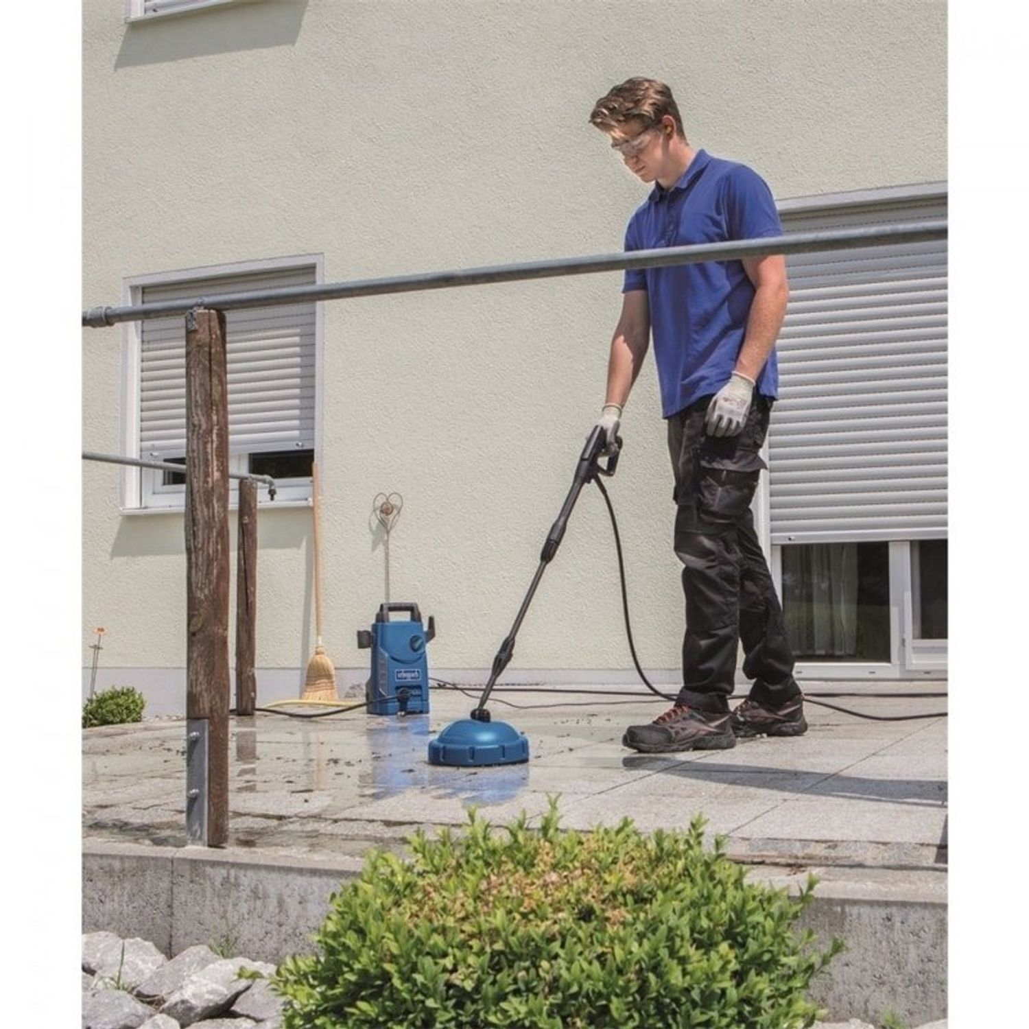 Aparat de spalat cu presiune HCE1500 Scheppach SCH5907703901, 1400 W, 105 bari fotografia produsului View 5 L