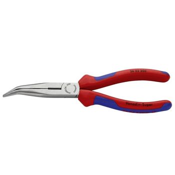 Cleste profesional cu varf lung indoit si suprafata taietoare knipex kni2622200, 200 mm
