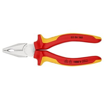 Cleste profesional combinat izolat knipex kni0306160, 160 mm